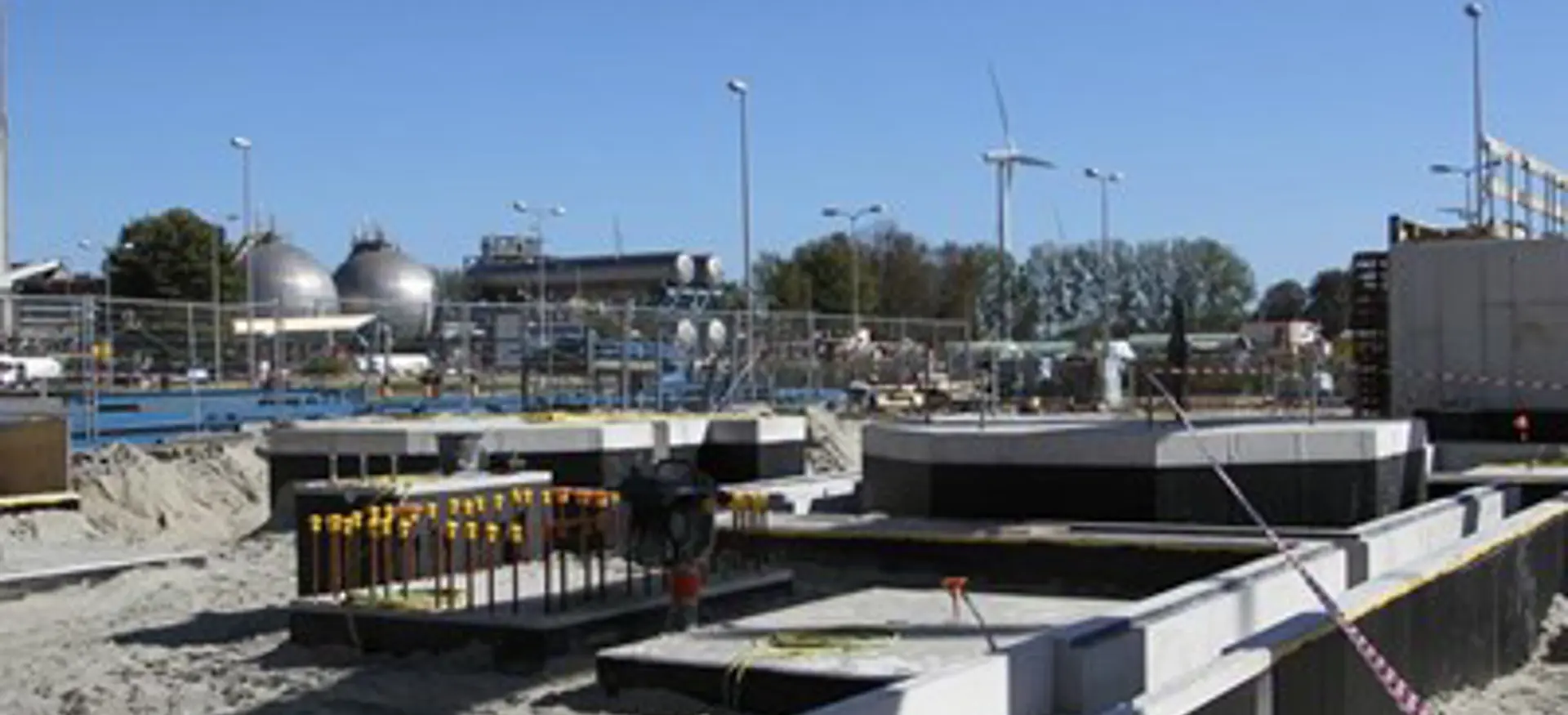 De civiele werken van het Urea 8 Granulation project