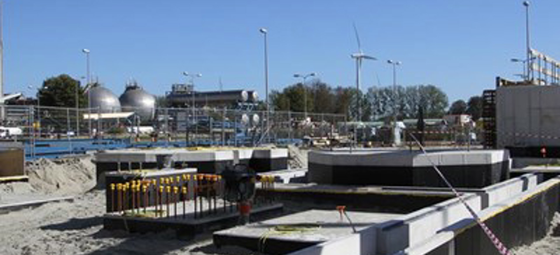 De civiele werken van het Urea 8 Granulation project