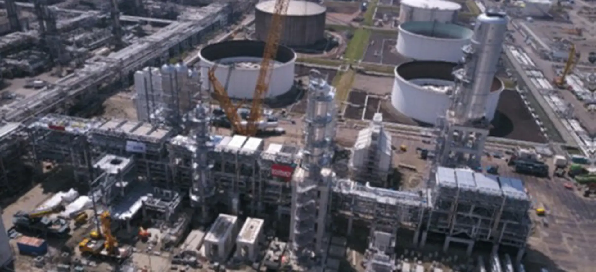 Een drone shot gemaakt van het RAHC project. Deze is op deze foto bijna klaar. 